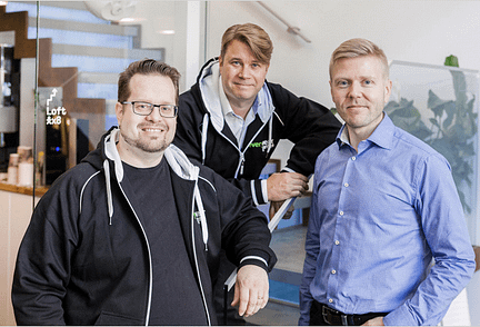 Lack of experience won’t be an issue for the world’s first wearable games studio, Everywear Games. Its founders Markus Tuppurainen (left), Aki Järvilehto, and Mika Tammenkoski have worked in the gaming industry for over 50 years combined. Photo: Everywear Games.