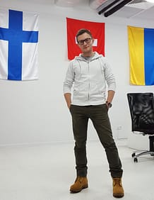 “Our product is designed to make game advertising significantly cheaper and more efficient,” says Dmitry Sverdlik CEO of Madberry. The advertising technology startup has its origins in the US and Ukraine and opened its headquarters in Helsinki in September. Photo: Madberry