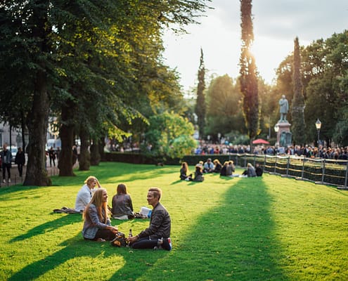 Esplanade Park during Helsinki Festival