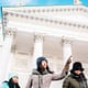 Chinese tourists in front of Helsinki Cathedral